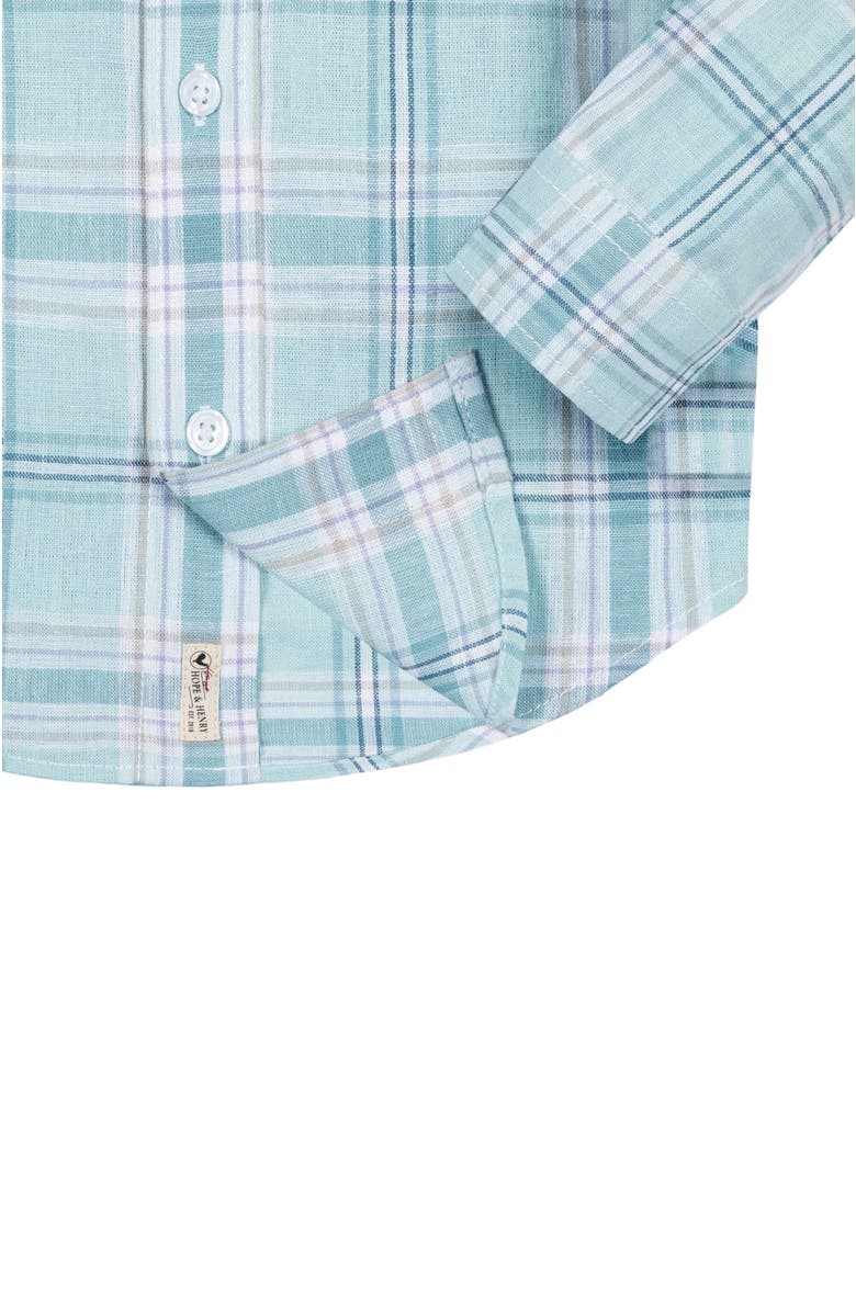 Hope & Henry Boys' Long Sleeve Linen Button Down Shirt, Kids, Alternate, color, 
