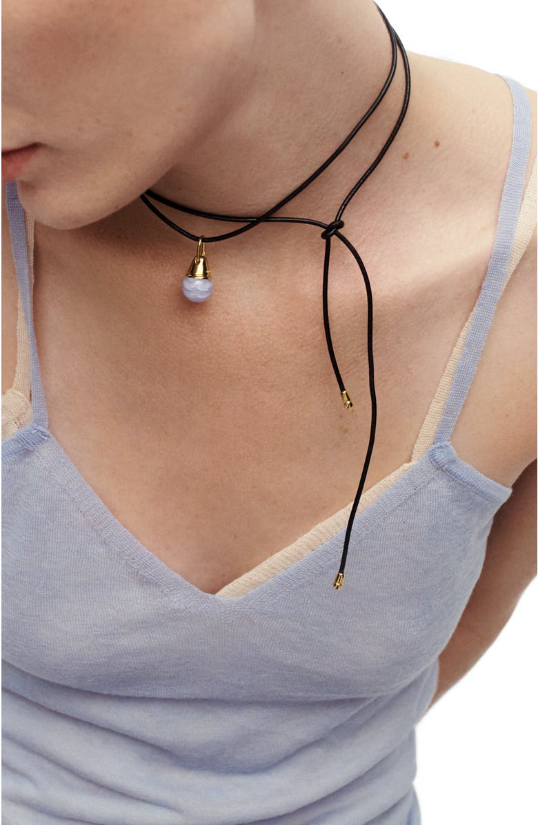 PDPAOLA Blue Lace Agate Riviera Pendant, Alternate, color,