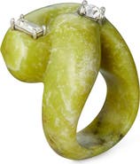 Tory Burch Carved Semiprecious Ring