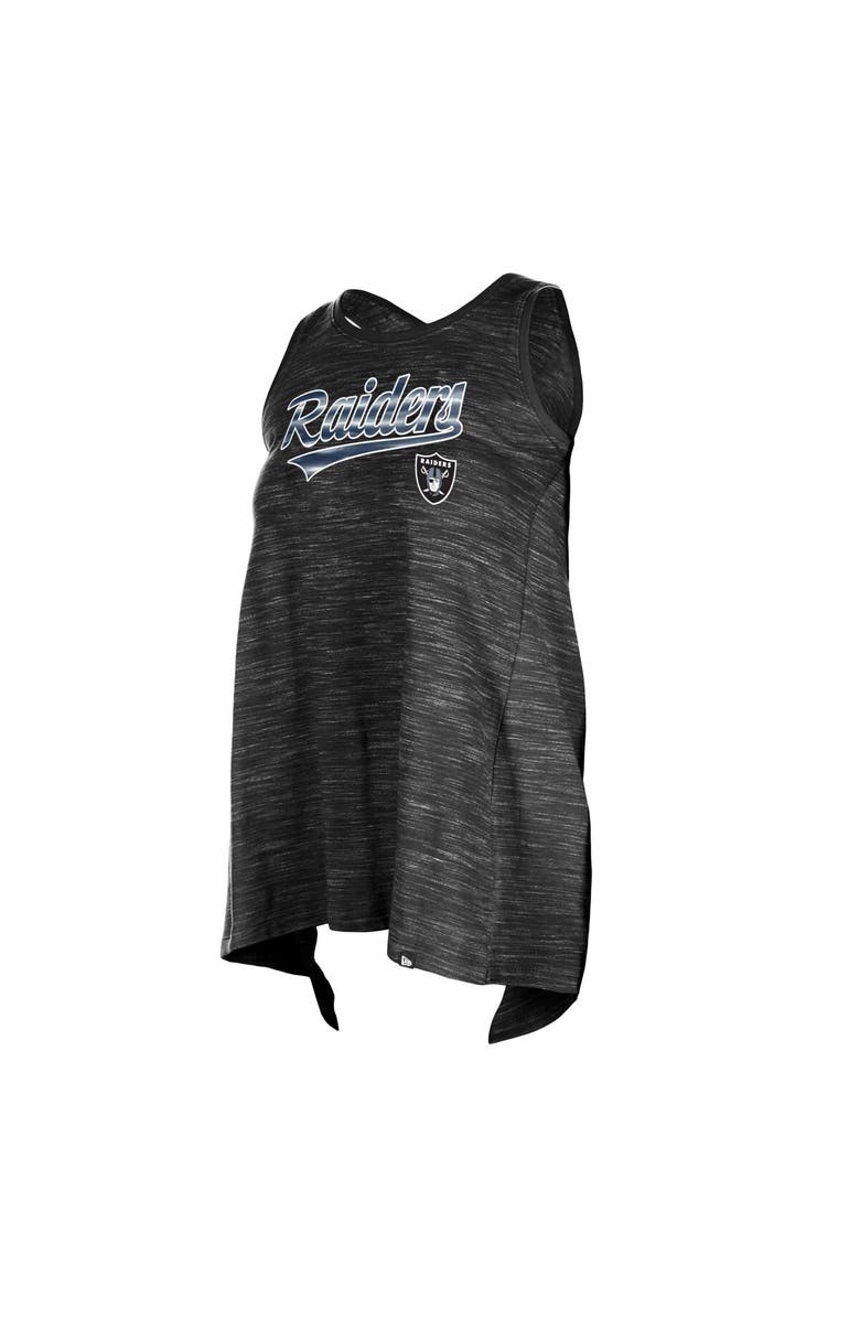 New Era Women's New Era  Black Las Vegas Raiders  Space Dye Active Tank Top, Alternate, color, Black