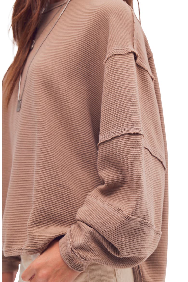 Total Eclipse Oversize T-Shirt, Alternate, color, DUTCH COCOA