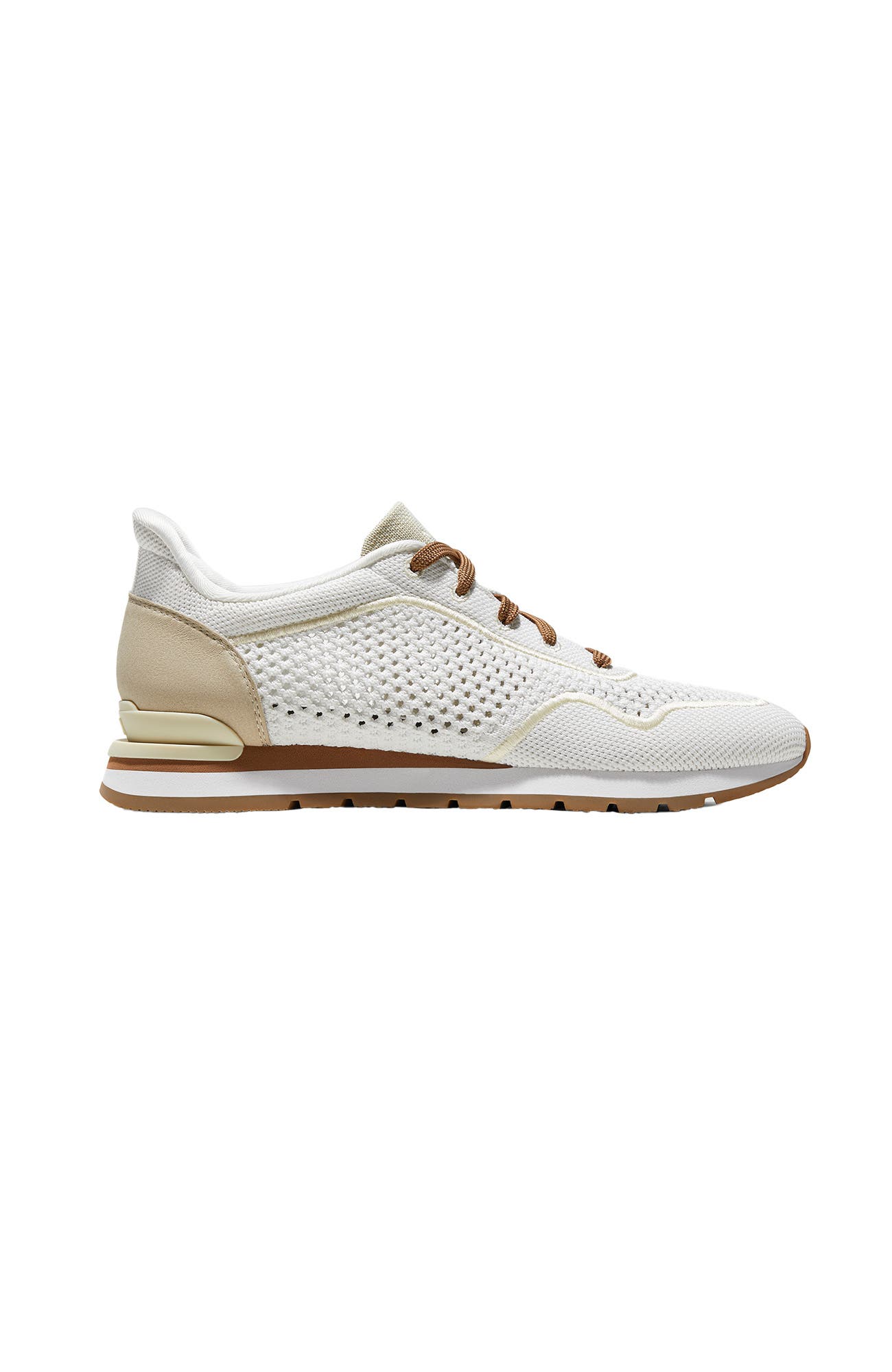 Allday Unisex Slip-On Mesh Sneakers, Alternate, color, White Buff Beige