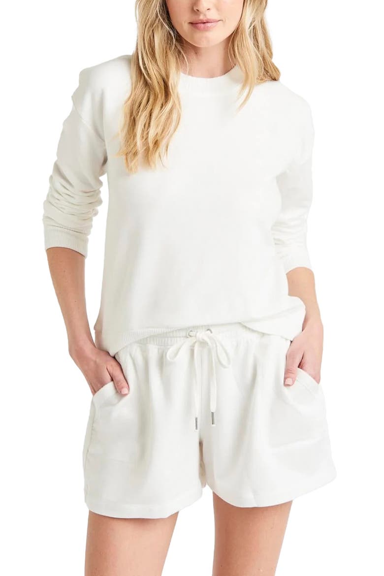 Crewneck Pullover, Main, color, WHITE