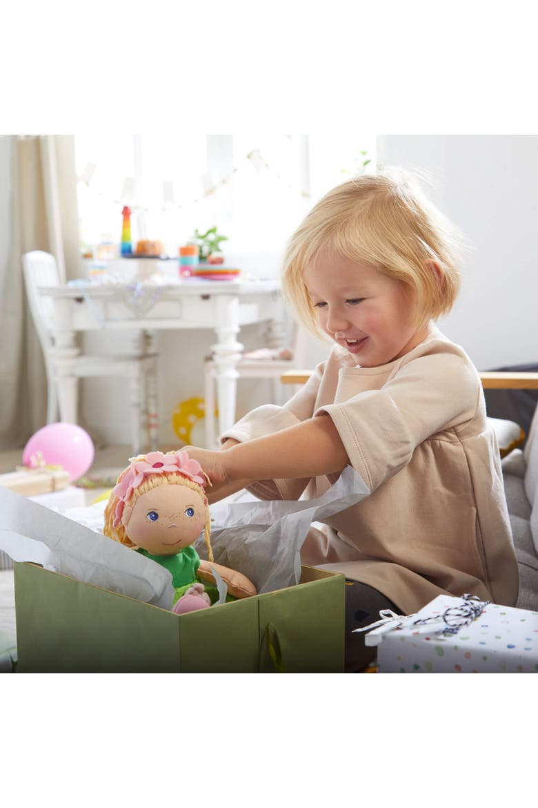 Soft 12" Doll Mali with Blonde Hair, Alternate, color, Green Multi