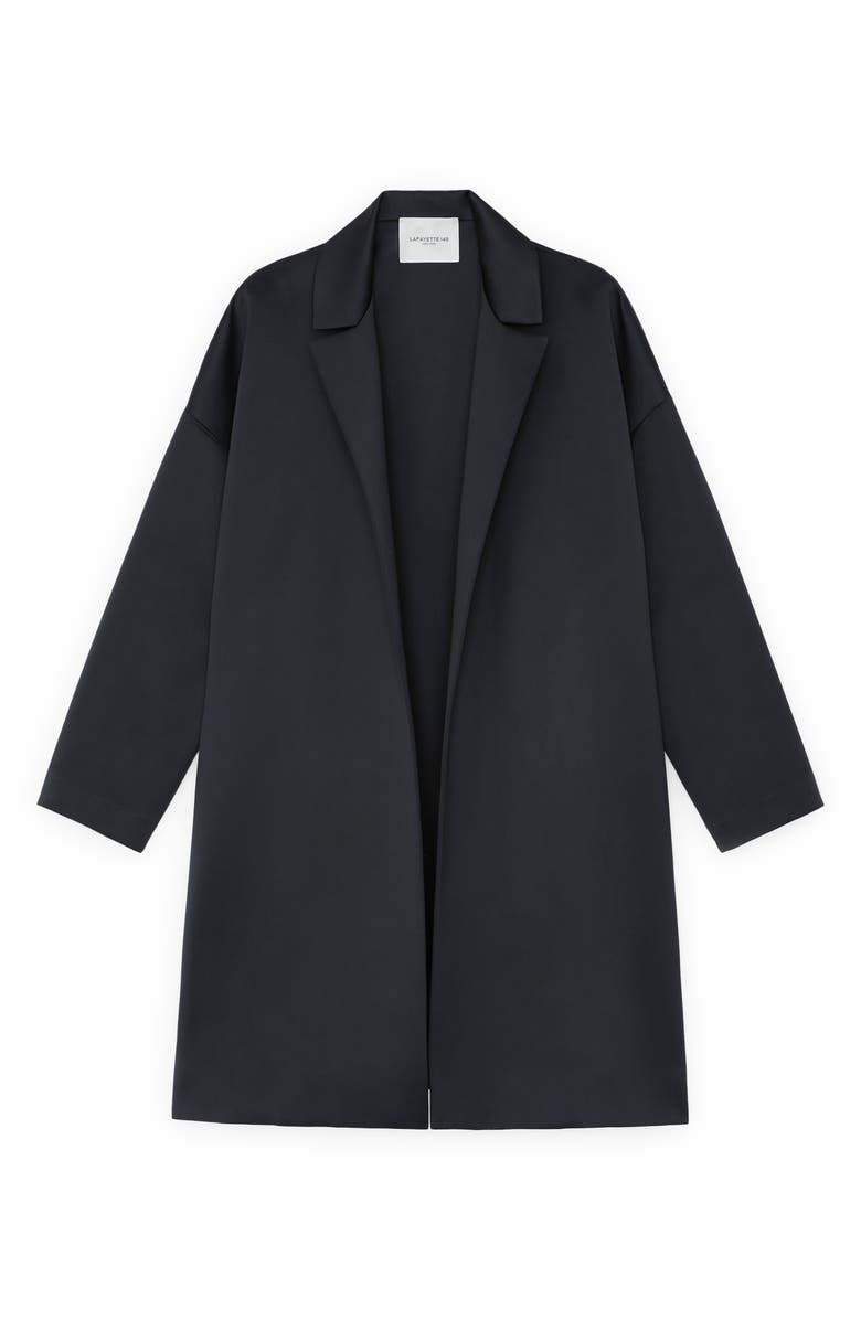 Lafayette 148 New York Duchesse Satin Car Coat, Alternate, color,