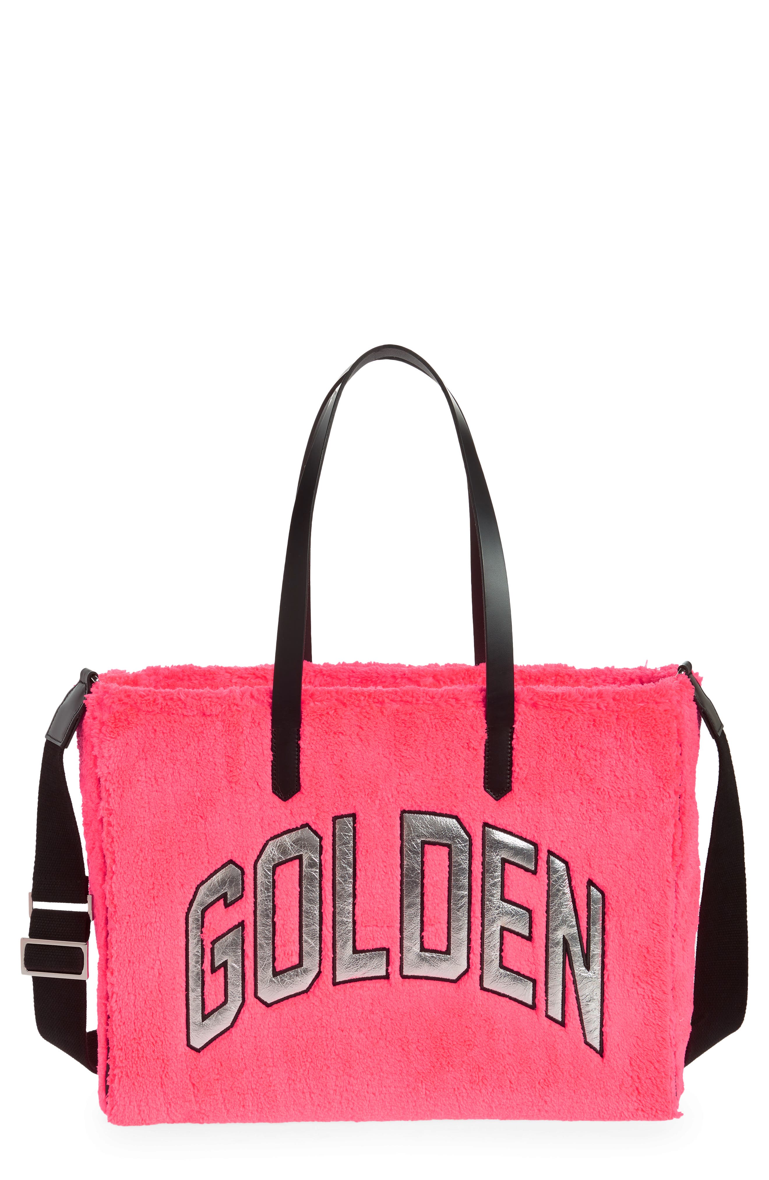 Golden Goose California East/West Fleece Shopper Tote, Main, color, 