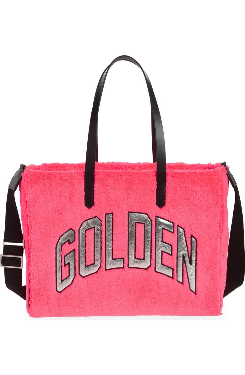 Golden Goose California East/West Fleece Shopper Tote, Main, color,