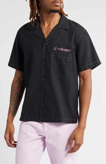 STOCKHOLM SURFBOARD CLUB Stoffe Swarovski® Crystal Embellished Short Sleeve Button-Up Shirt