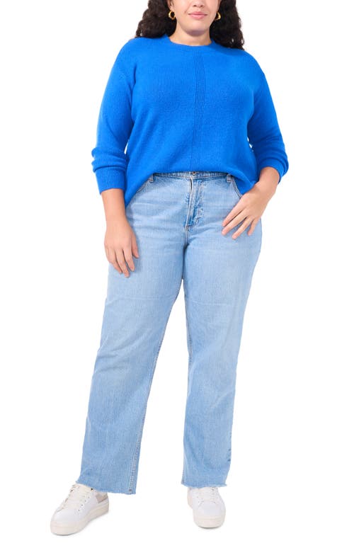 VINCE CAMUTO VINCE CAMUTO RIB TRIM CREWNECK SWEATER