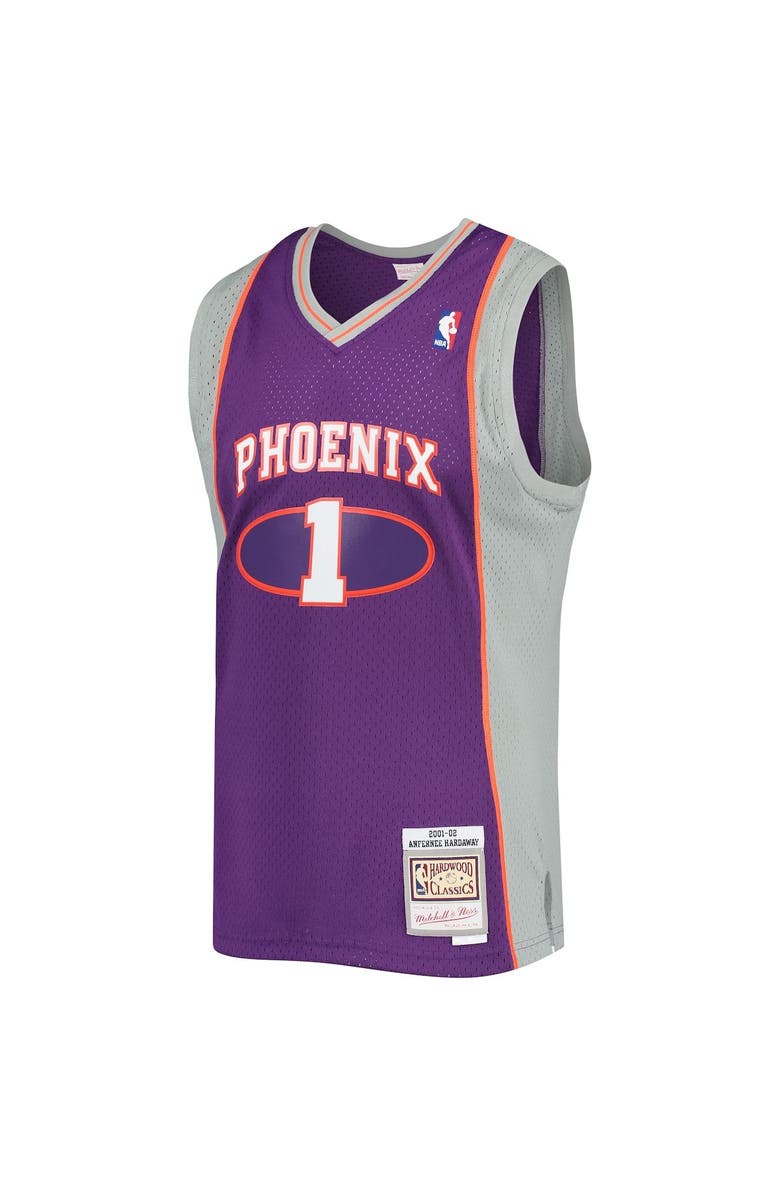 Mitchell & Ness Men's Mitchell & Ness Penny Hardaway Purple Phoenix Suns 2001/02 Hardwood Classics Swingman Jersey, Alternate, color,