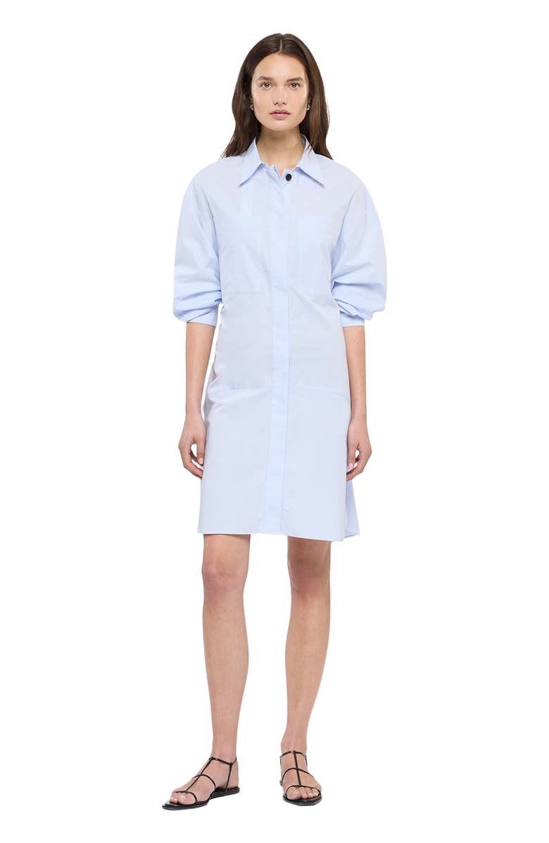 Another Tomorrow Shirtdress, Main, color, French Blue