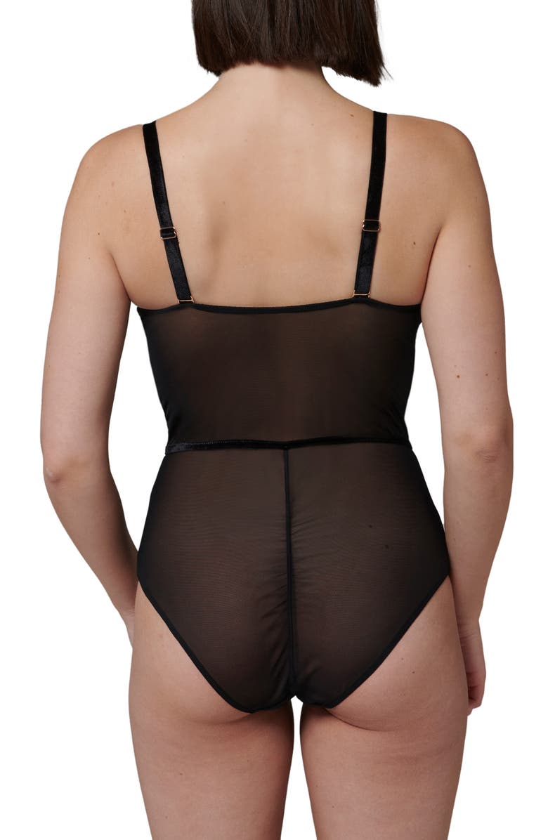 Simone Perele Scenario Teddy, Alternate, color, Black