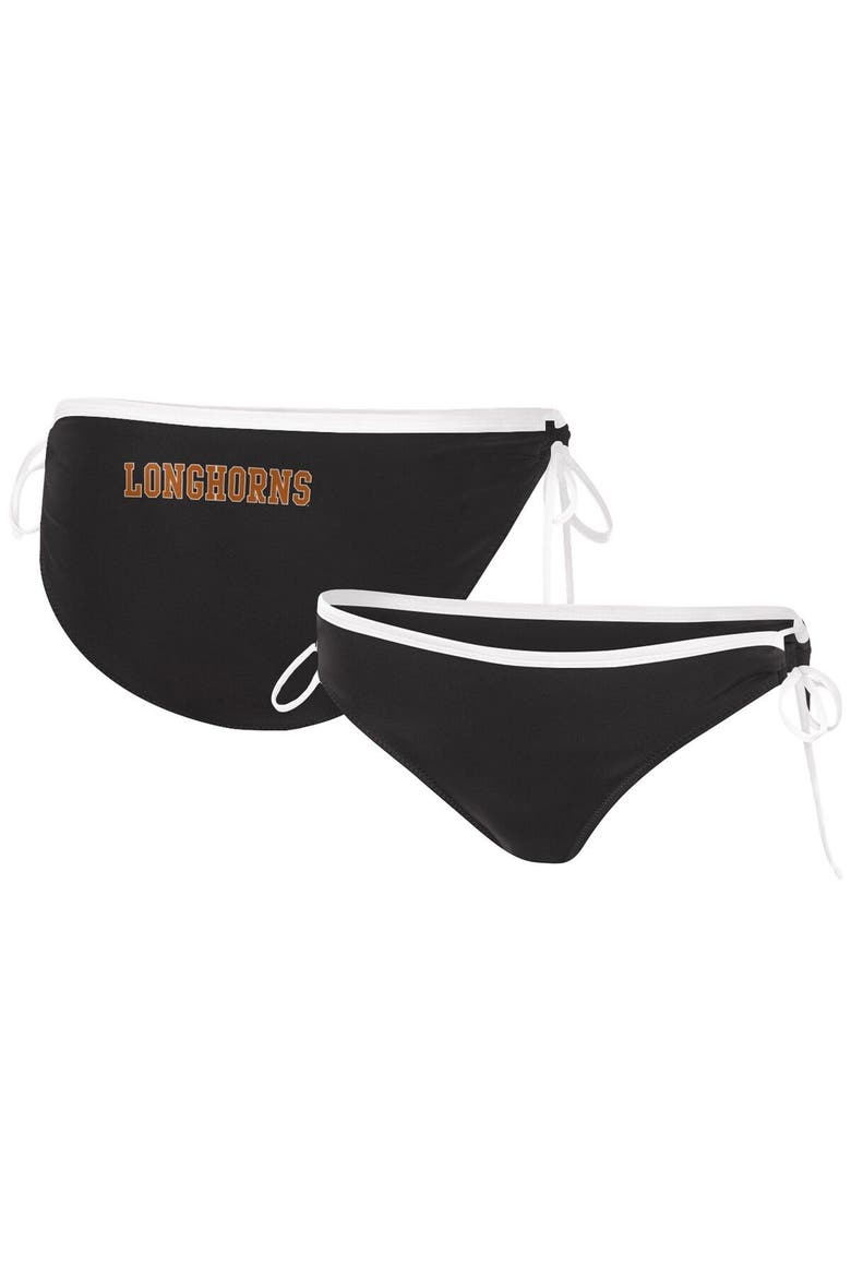 Women's G-III 4Her by Carl Banks Black Texas Longhorns Perfect Match Bikini Bottom, Main, color, Black