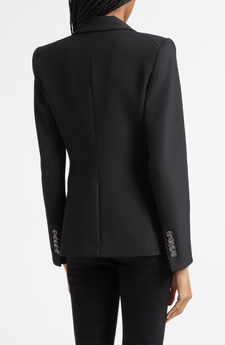 Veronica Beard Miller Stretch Crepe Dickey Jacket, Alternate, color, Black