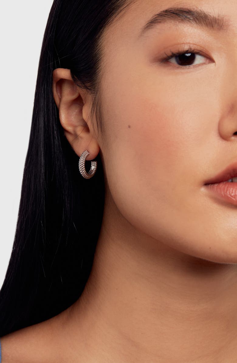 Ted Baker Dotetta Hoop Earrings, Alternate, color, Silver Tone