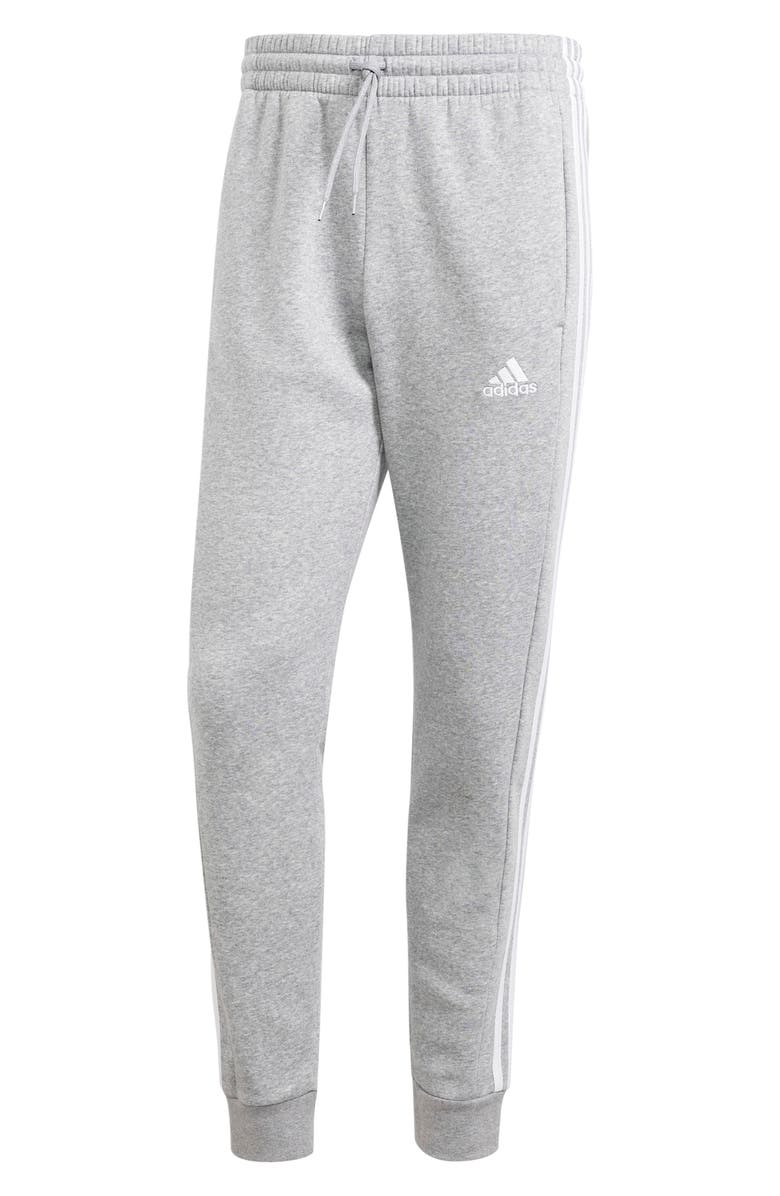 adidas Fleece Tapered Cuff Pants, Alternate, color, 