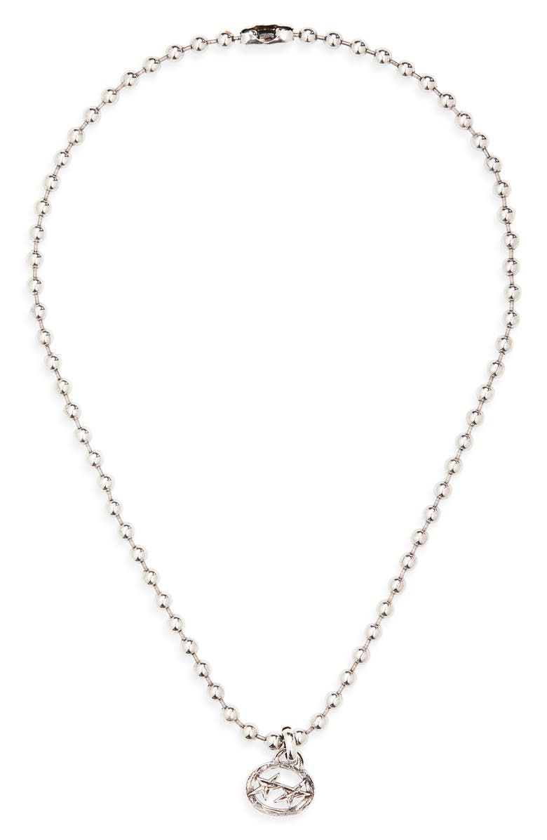 TWOJEYS Icon Ball Necklace, Main, color, Silver