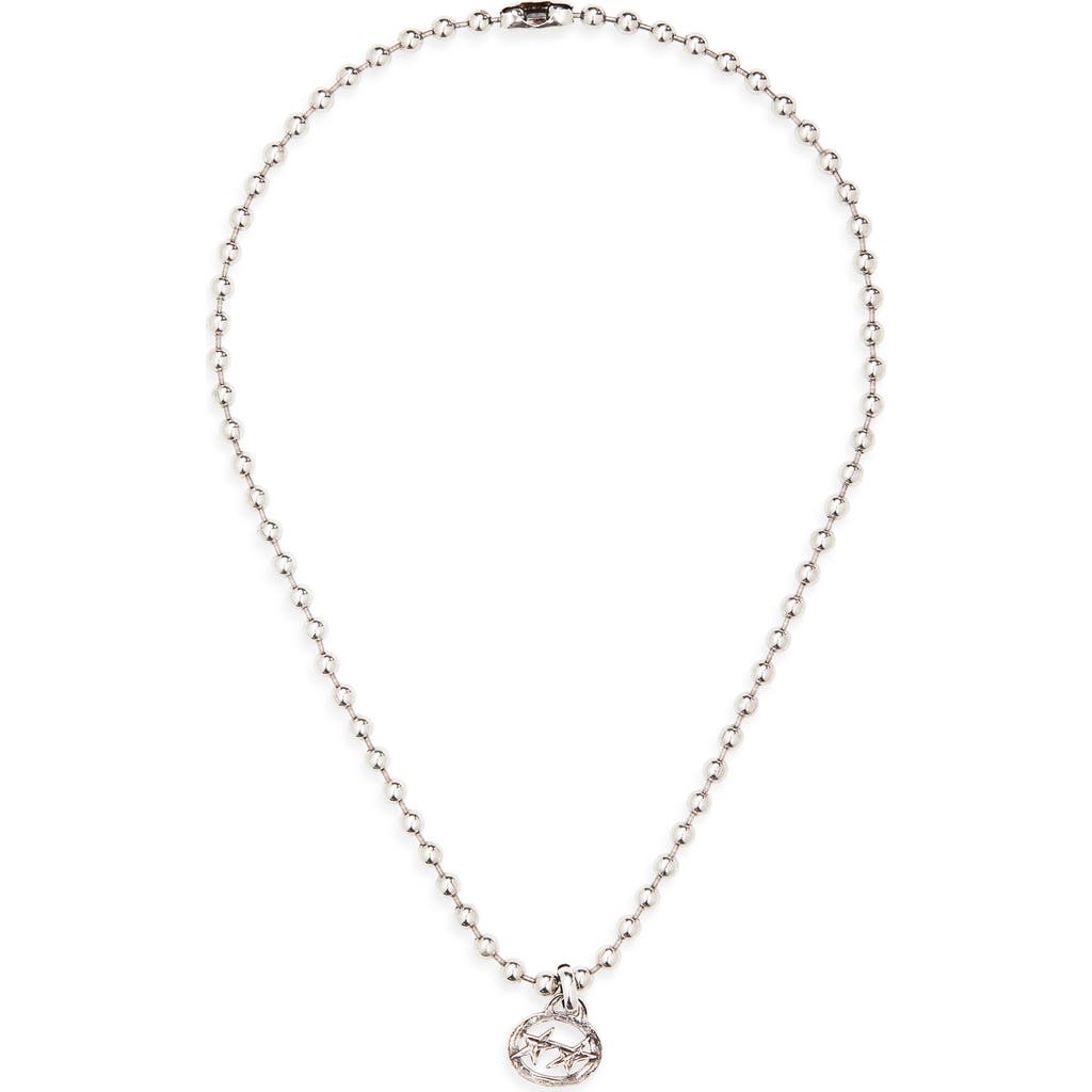 TWOJEYS Icon Ball Necklace in Silver at Nordstrom