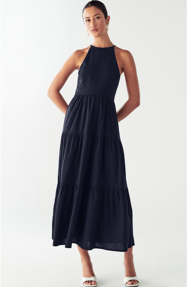 WILLA Aquila Maxi Dress, Alternate, color, Navy Blue