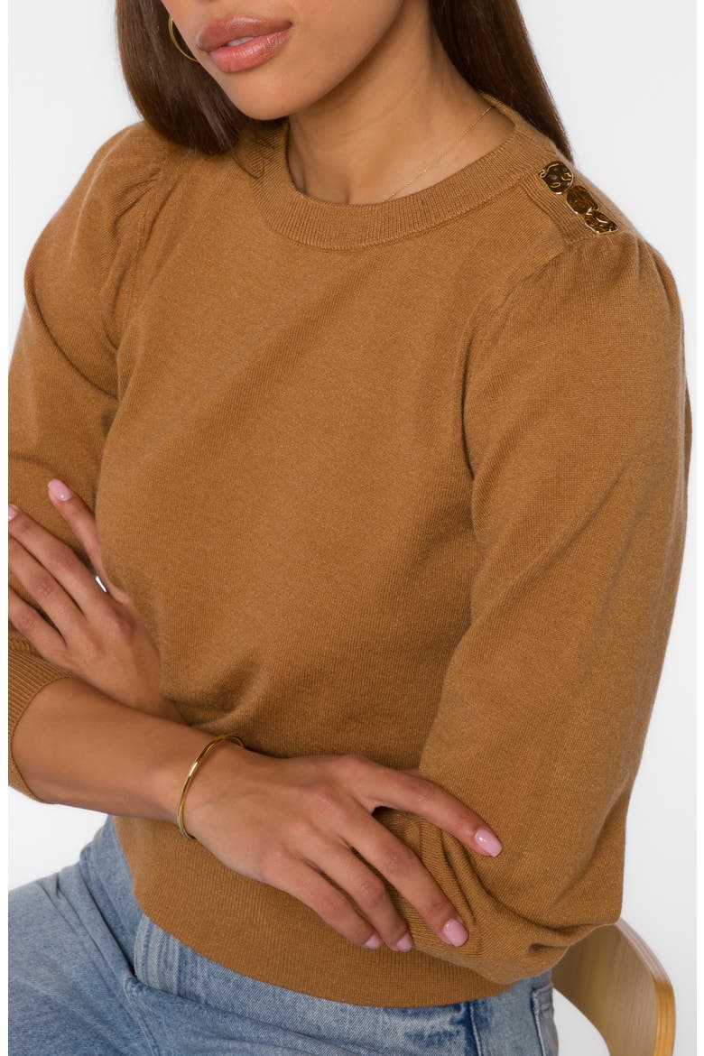Taffy Crewneck Sweater, Alternate, color, BURLAP