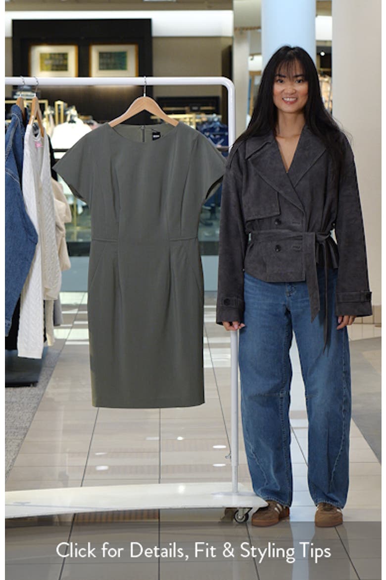 Dinerah Virgin Wool Sheath Dress video