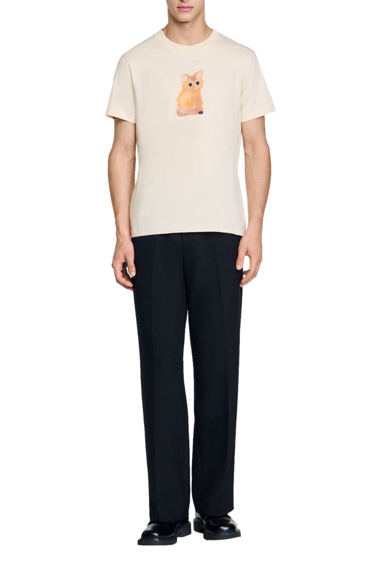 SANDRO Wild Animals T-shirt, Alternate, color, 