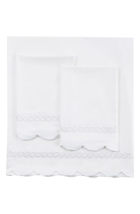 Scallop Rope 600 Thread Count Sheet Set