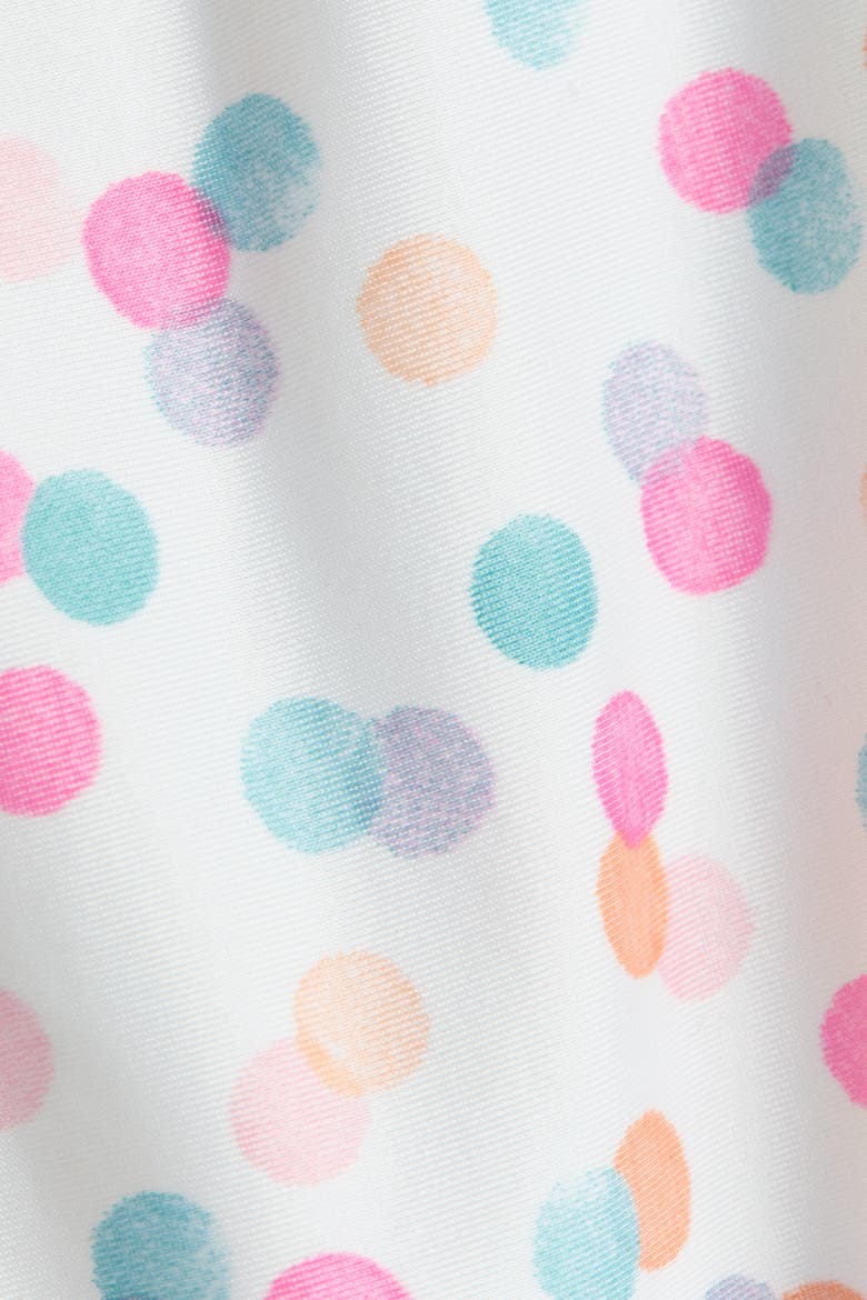 Long-sleeved Swimsuit, Alternate, color, White/dotted