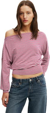 Cotton On Women's Sage Off Shoulder Long Sleeve