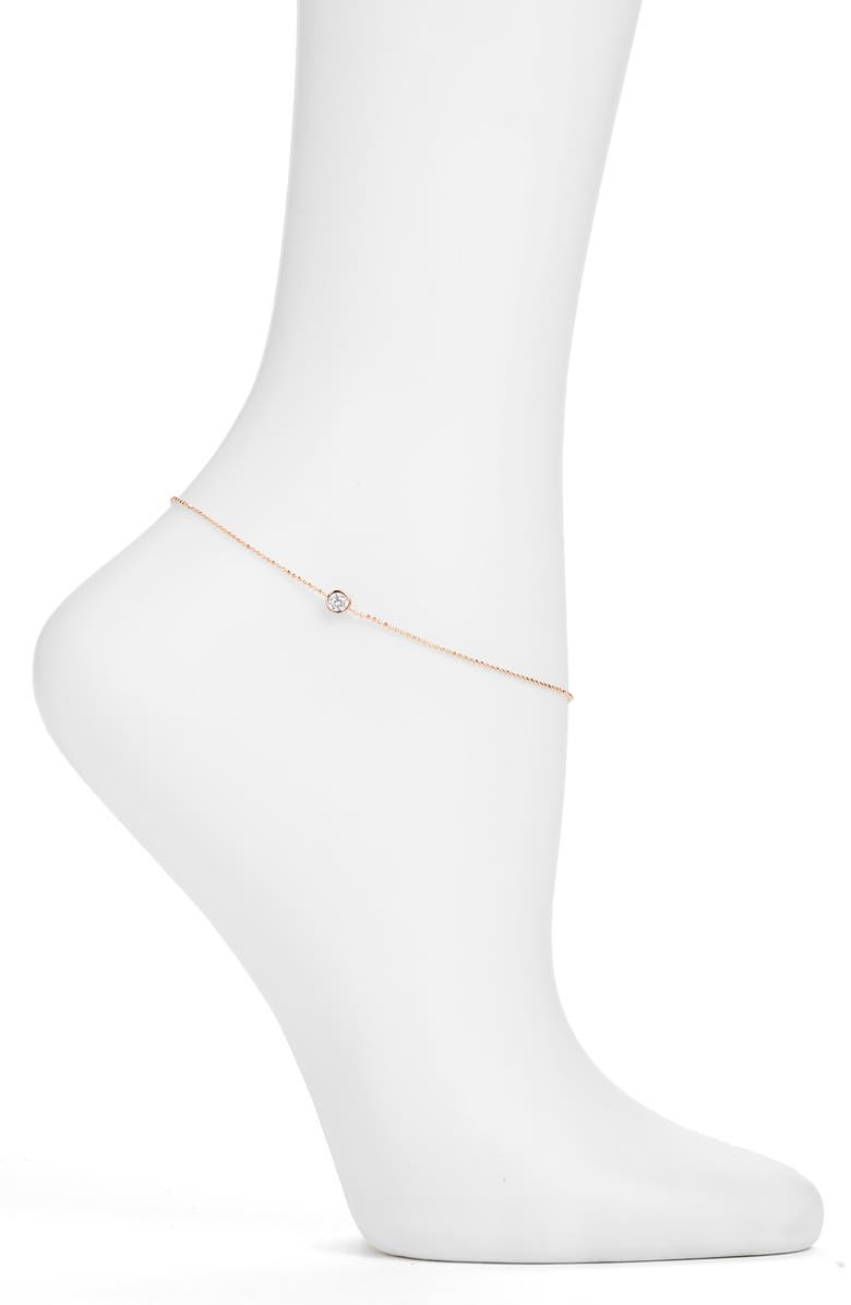 Nadri 'Salome' Cubic Zirconia Anklet, Main, color, 