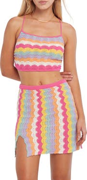 Capittana Holly Crochet Cover-Up Crop Top