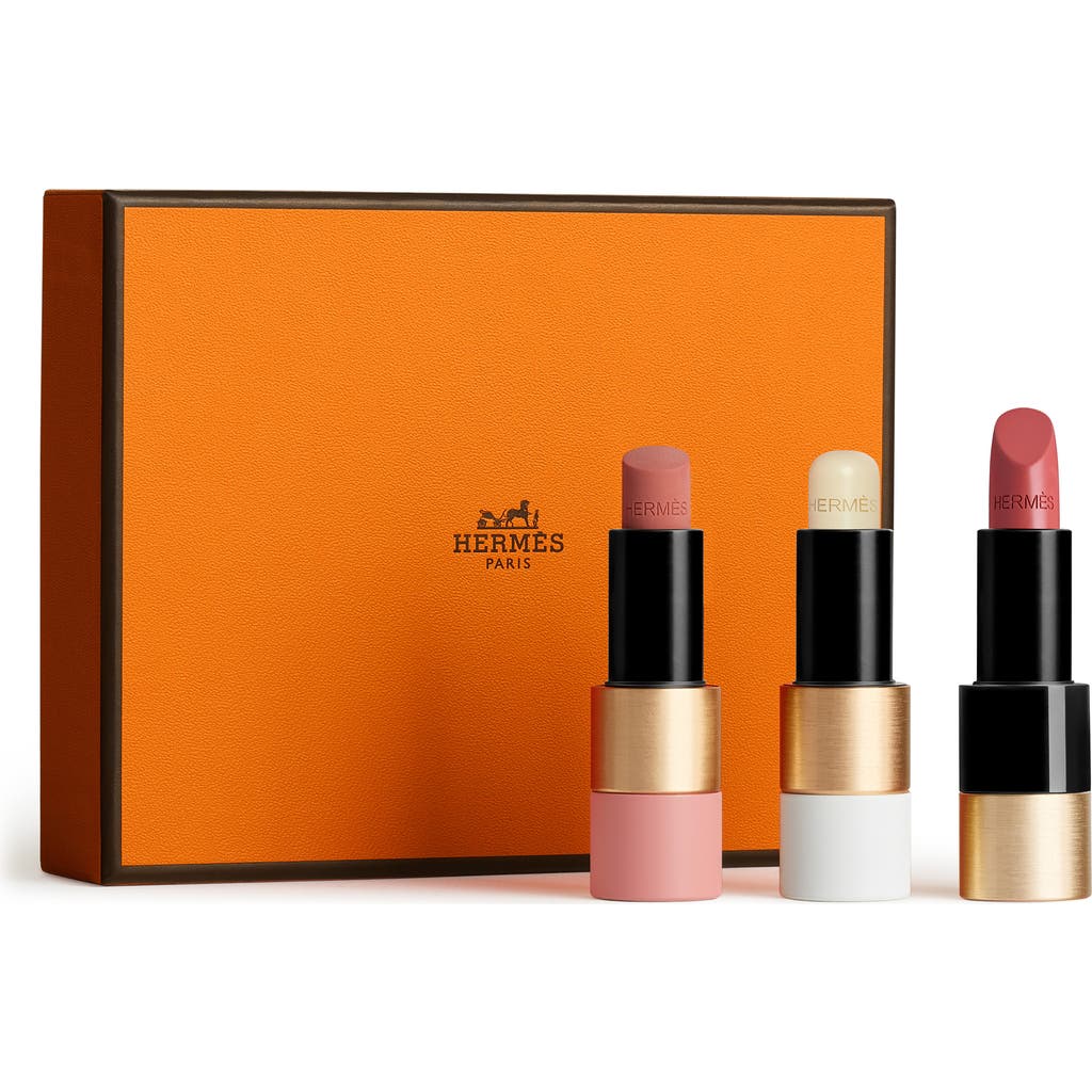 Hermes Rouge Hermès Trio Lip Gift Set In Transparent