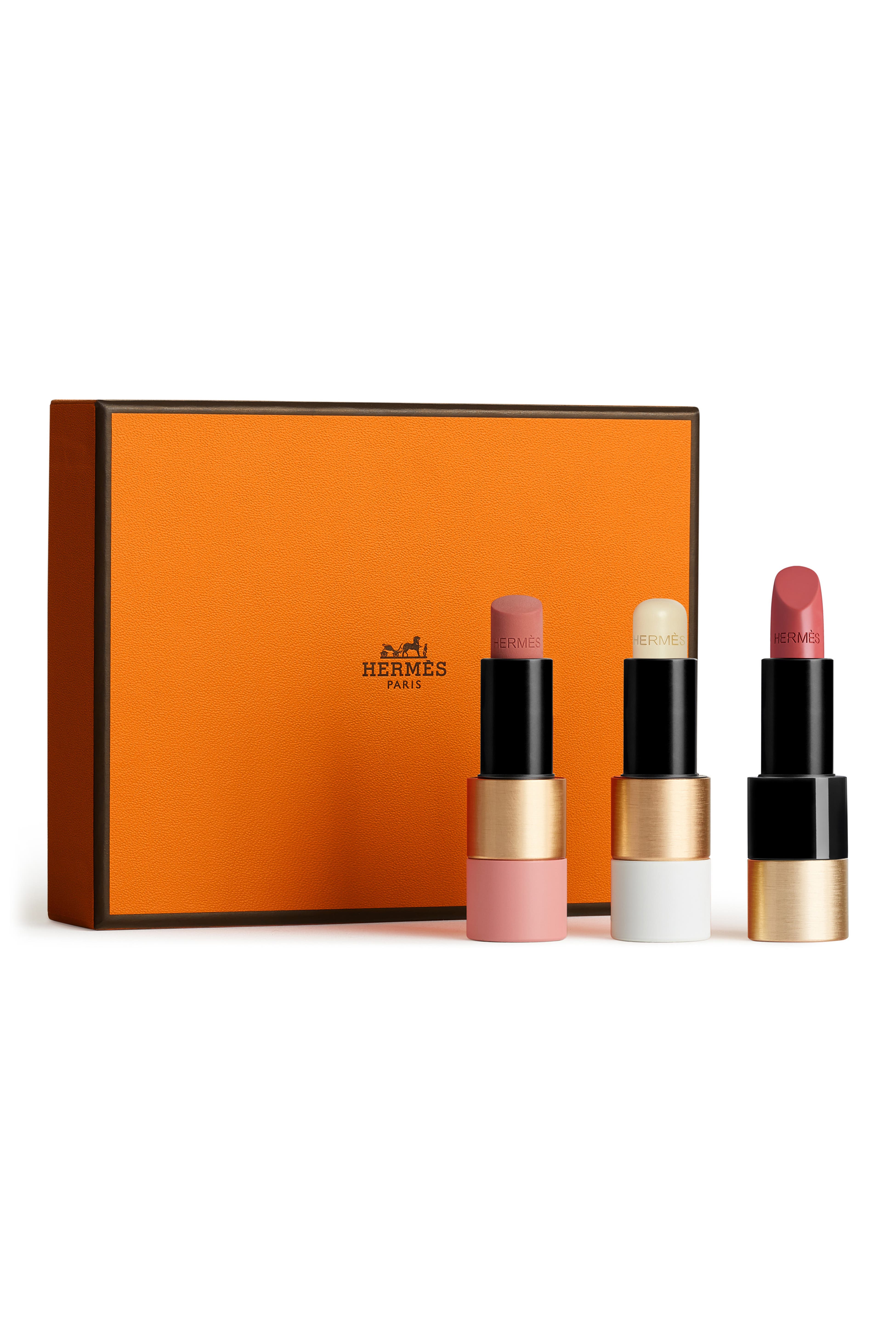 Rouge Hermès Trio Lip Gift Set limited edition three lipsticks in case — Hermès