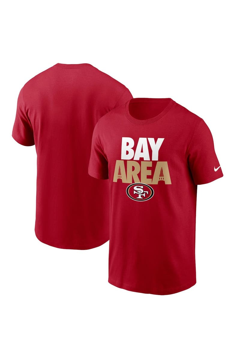 Nike Men's Nike Scarlet San Francisco 49ers Hometown Collection Bay Area T-Shirt, Main, color, 