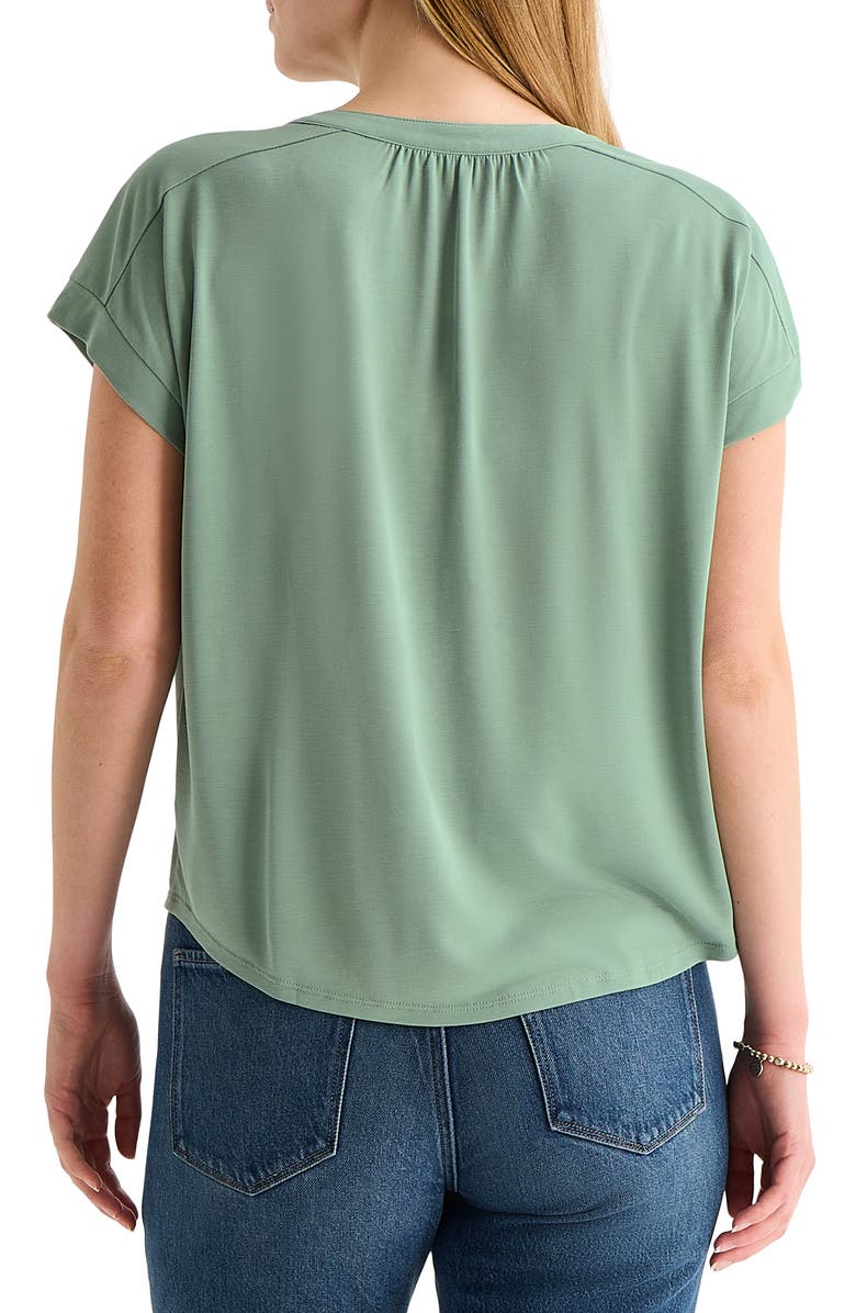 Lucky Brand Sandwash Notch Top, Alternate, color, Lily Pad