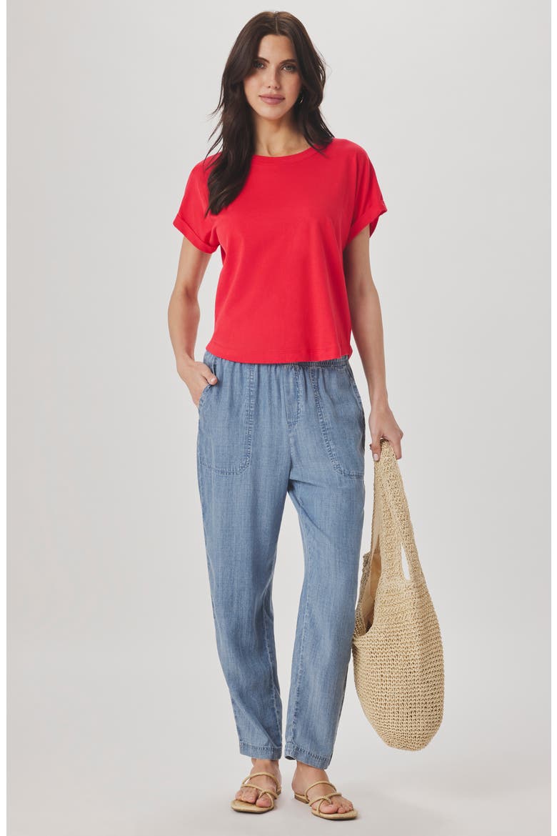 Skye T-Shirt, Alternate, color, SCARLET RED