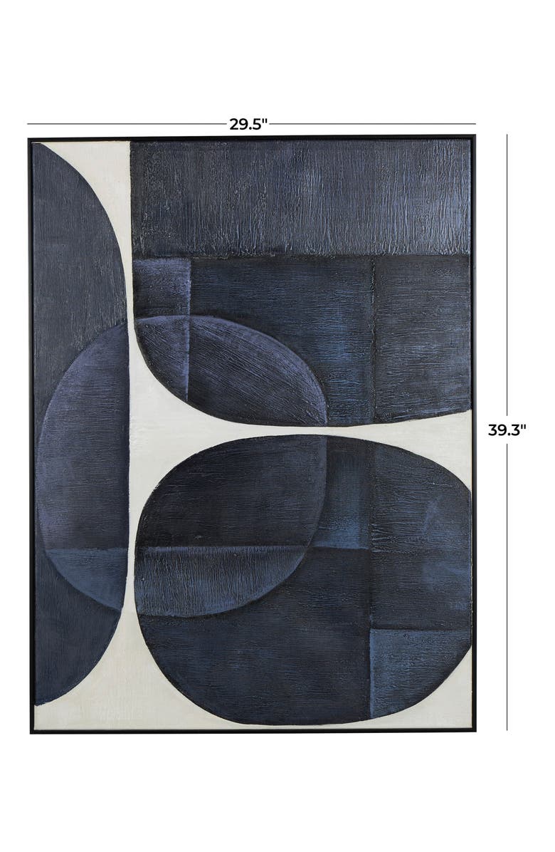 VIVIAN LUNE HOME Framed Canvas Wall Art, Alternate, color, Blue