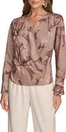 Donna Karan New York Satin Wrap Top
