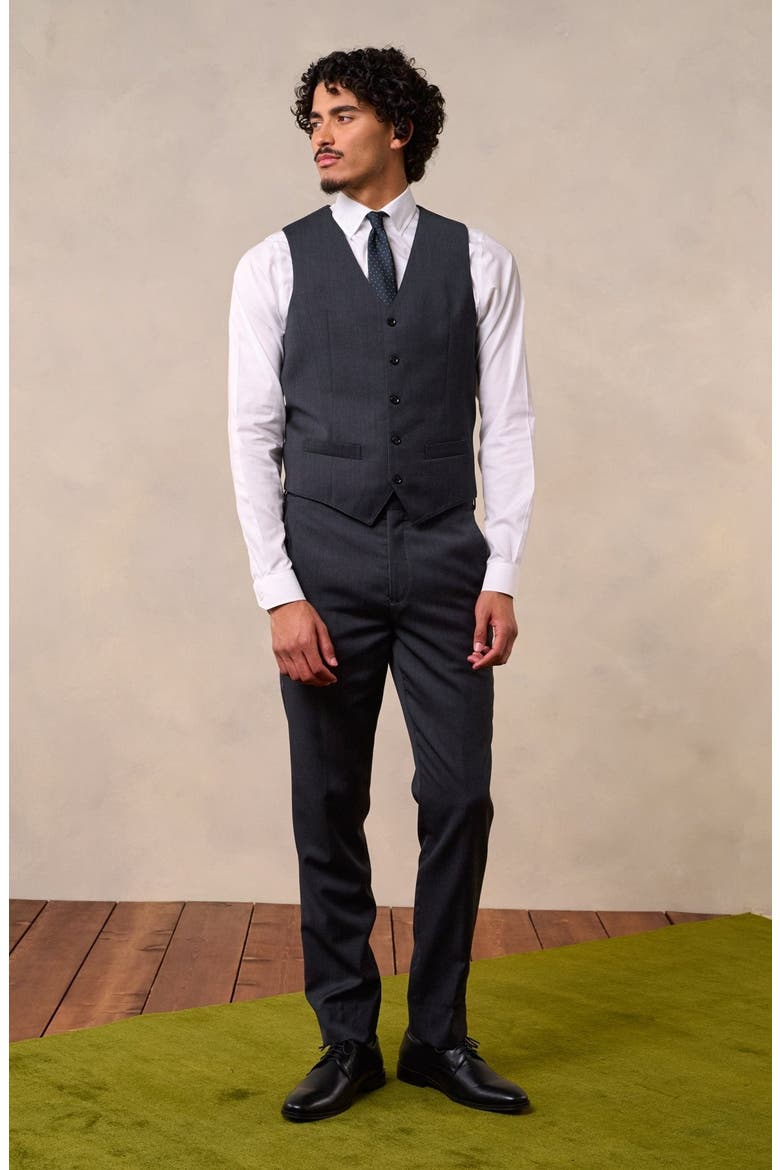 Suit Vest, Alternate, color, Charcoal