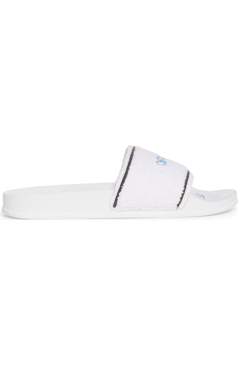 Off-White Terry Slide Sandal, Alternate, color,