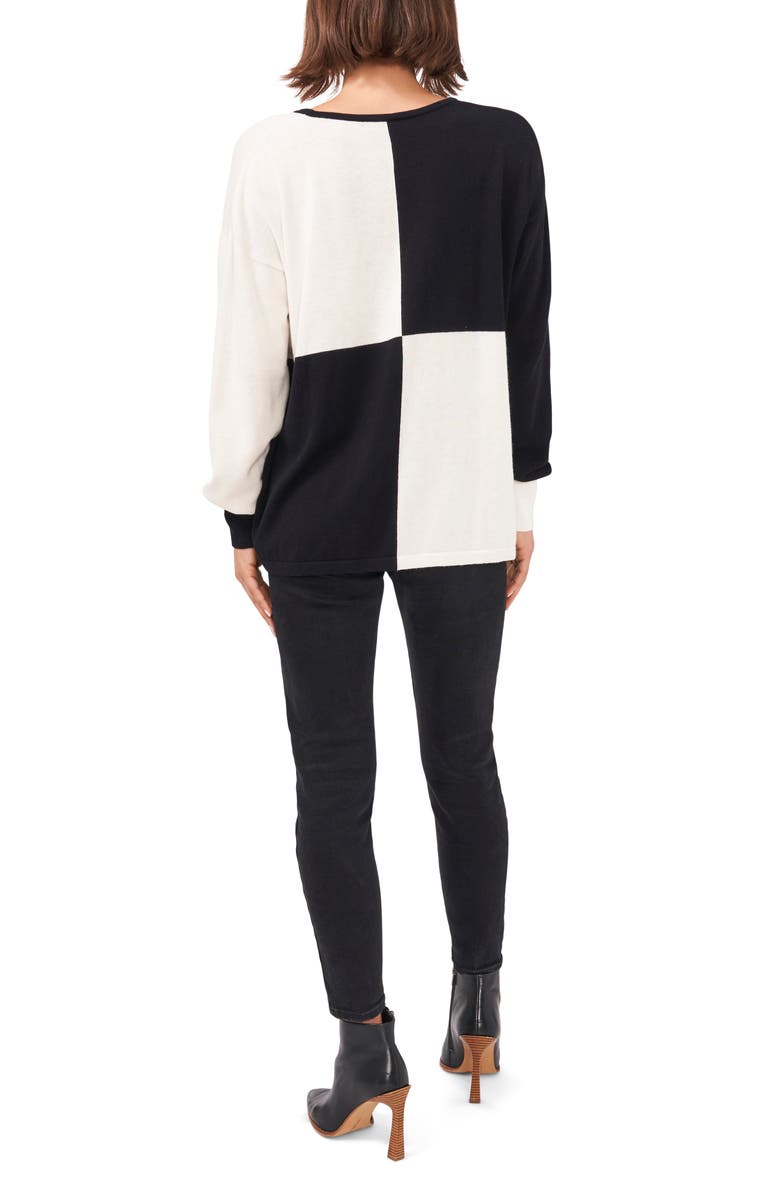 Vince Camuto Colorblock Sweater, Alternate, color, 