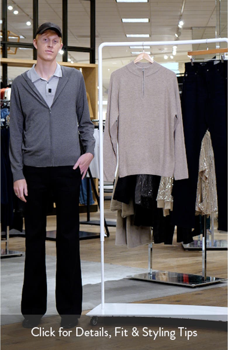 Stark Half Zip Merino Wool Sweater, sales video thumbnail