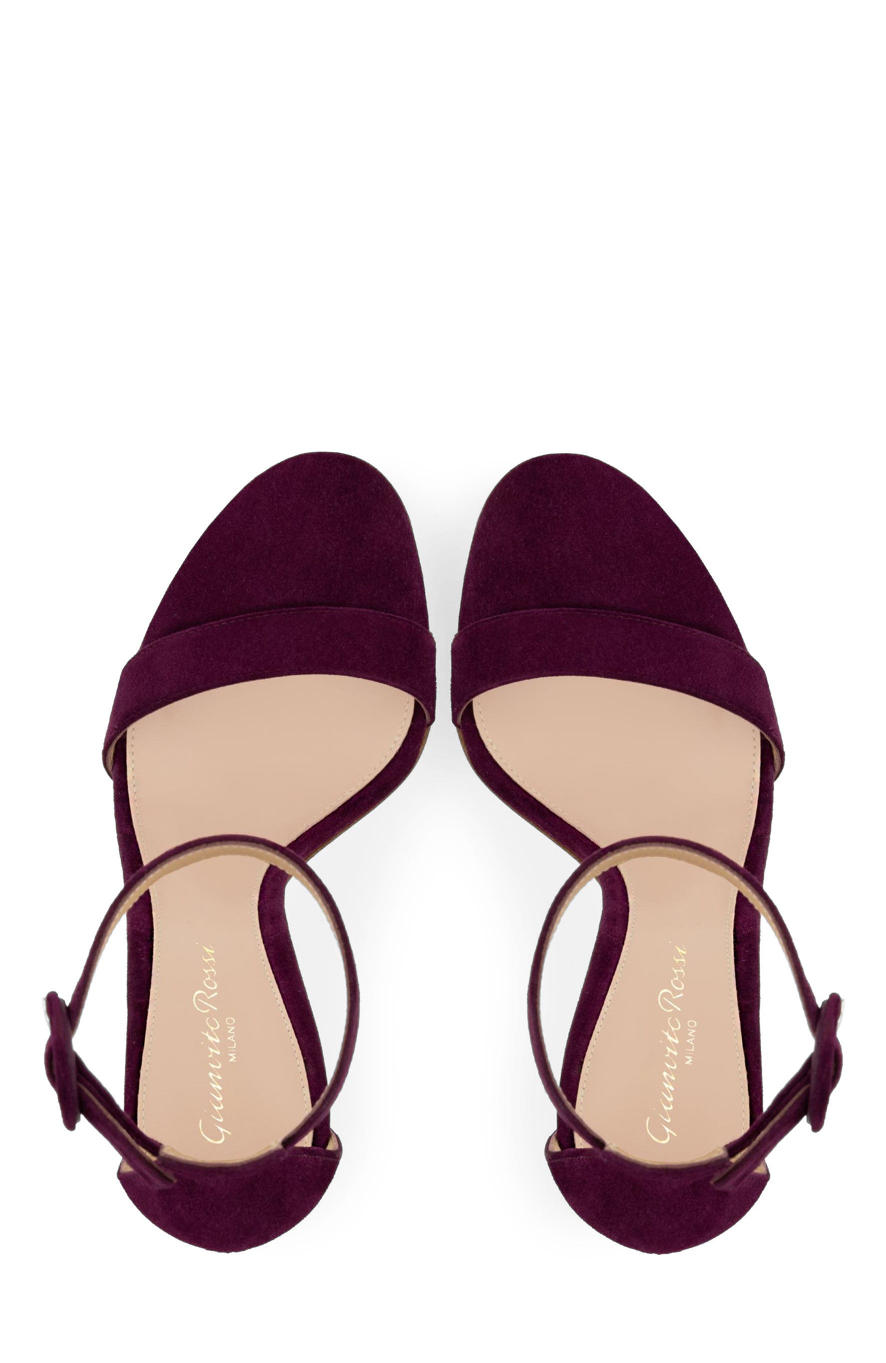 Portofino 105 Sandals, Alternate, color, Red-Purple Suede