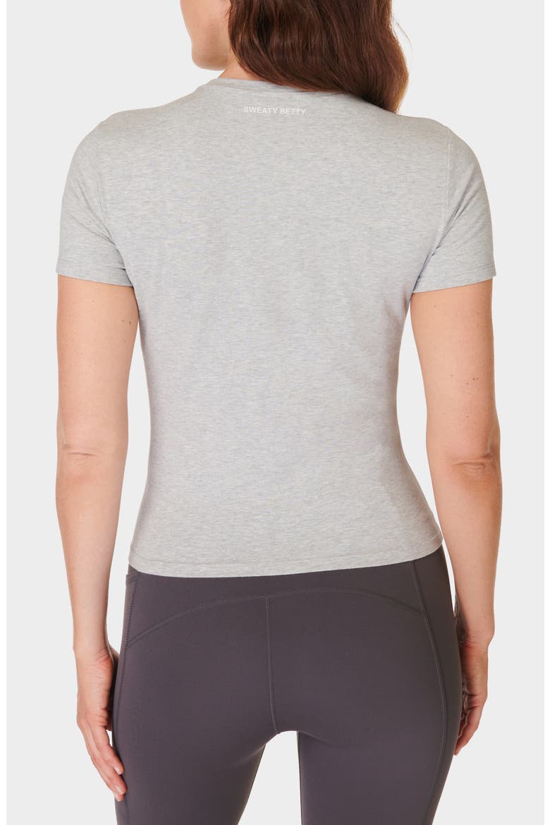 Essential Sculpt Tee, Alternate, color, LIGHT GREY MARL