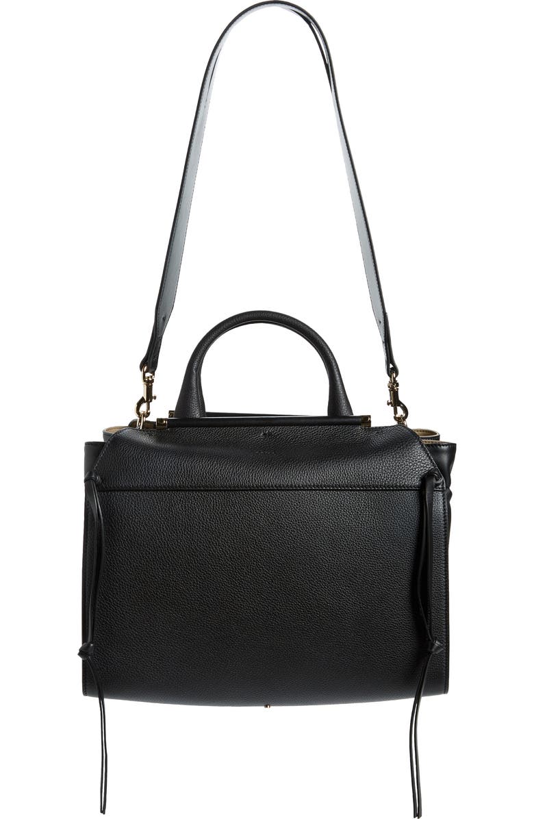 Chloé Steph Grained Leather Satchel, Main, color,