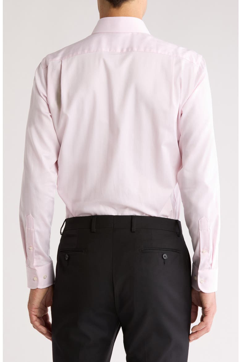 Trim Fit Herringbone Dress Shirt, Alternate, color, PINK SWEET HERRINGBONE