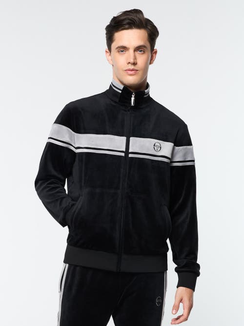 Sergio Tacchini Damarindo Velour Track Jacket in Black Beauty  product