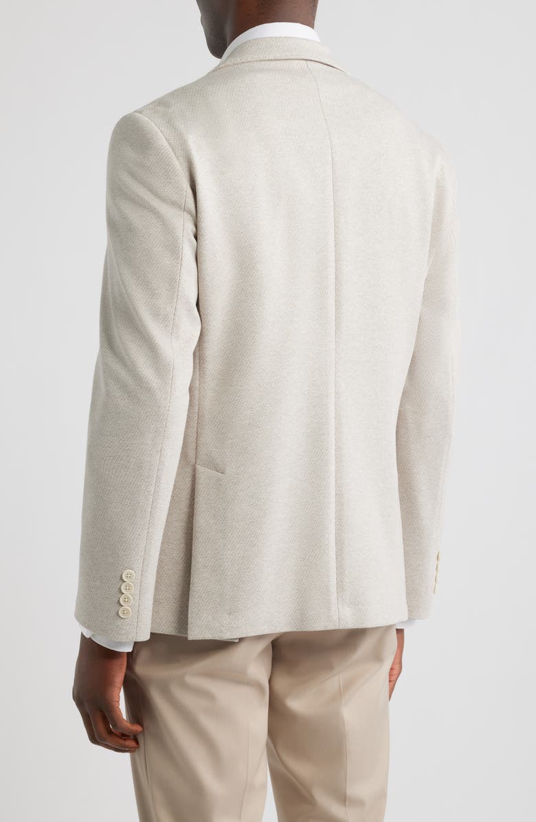 Nordstrom Henrik Trim Fit Tan Brushed Piqué Sport Coat, Alternate, color, Tan Pinguino Jacquard