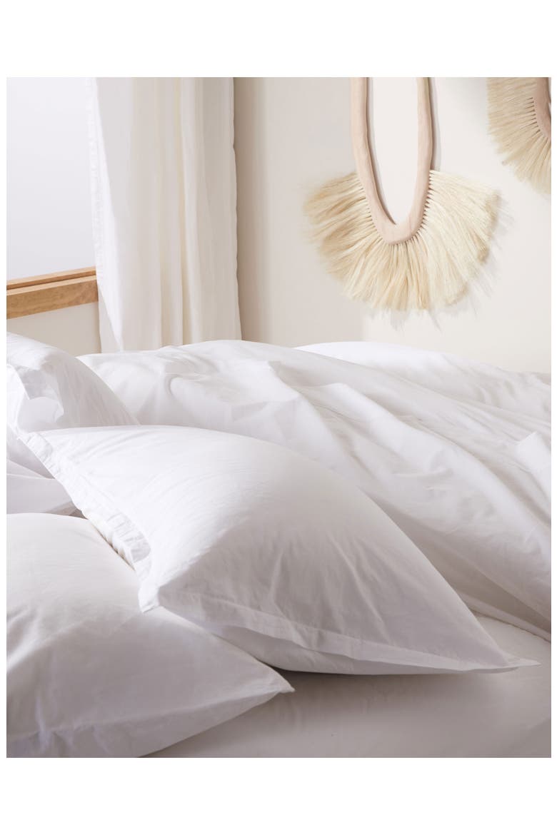 Soft Luxe Set of 2 Organic Cotton Shams, Alternate, color, WHITE