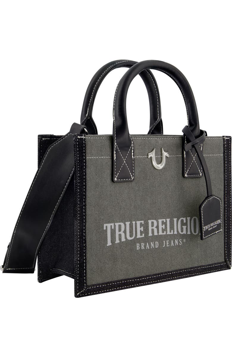 True Religion Modern Edge Denim Tote Bag, Alternate, color,